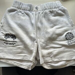 Darc Sport White Graphic Shorts
